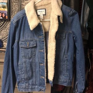 Denim Sherpa jacket